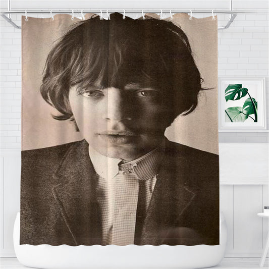 Mick Jagger Bathroom Shower Curtain Fabric Waterproof | 66 X 72 Inch