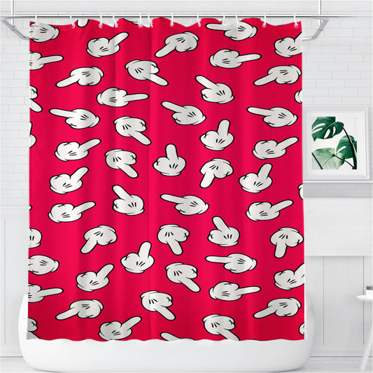 Personalized Mickey Haters Gonna Hate Shower Curtain Farmhouse Bathroom Decor
