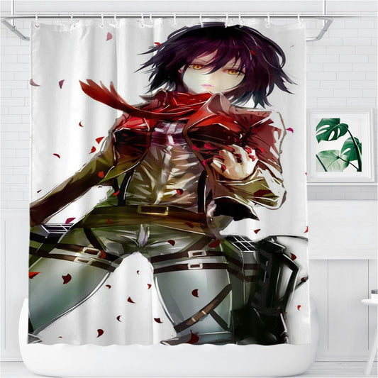 Personalized Mikasa'S Quote Shower Curtain Farmhouse Bathroom Decor
