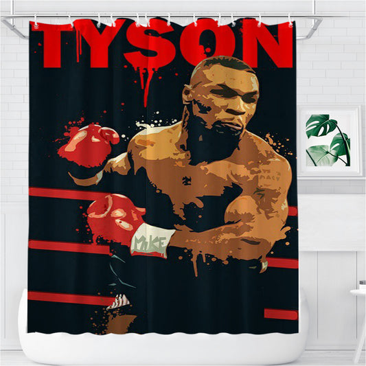 Personalized Mike Tyson Legend Shower Curtain Farmhouse Bathroom Decor