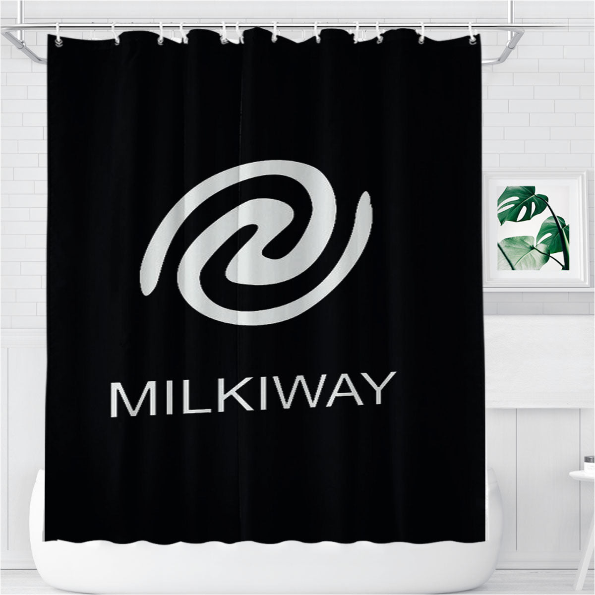 Milky Way Galaxy Universe Space Bathroom Shower Curtain Fabric Waterproof | 66 X 72 Inch
