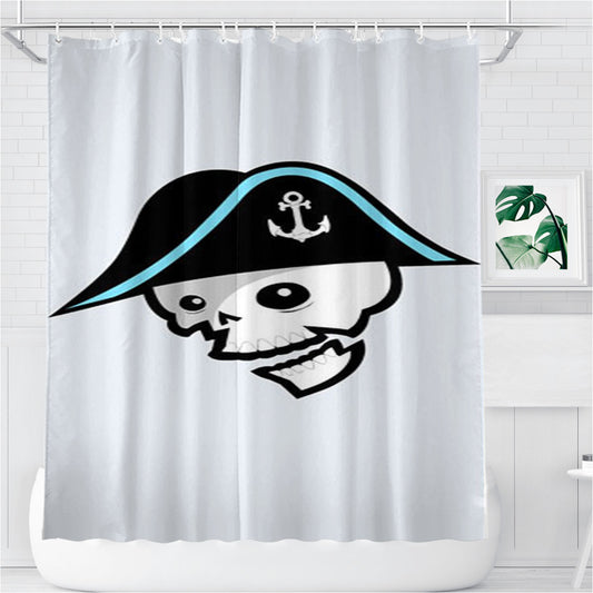 Milwaukee Admirals Hook Face Bathroom Shower Curtain Fabric Waterproof | 66 X 72 Inch
