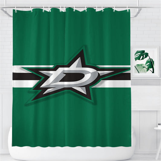 Milwaukee Logo Green Bathroom Shower Curtain Fabric Waterproof | 66 X 72 Inch