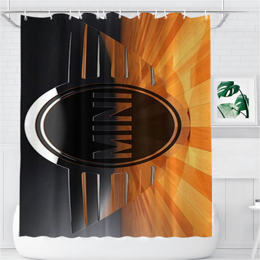 Personalized Mini Cooper Logo Classic Shower Curtain Farmhouse Bathroom Decor
