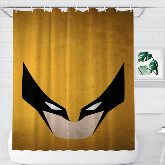 Personalized Minimalist Grunge Wolverine Shower Curtain Farmhouse Bathroom Decor