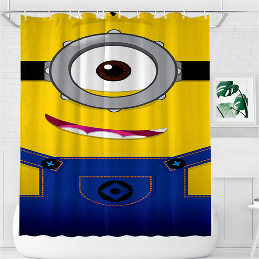 Personalized Minions Shower Curtain Farmhouse Bathroom Decor