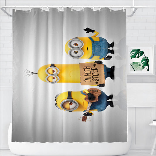 Personalized Minions 01 Shower Curtain Farmhouse Bathroom Decor