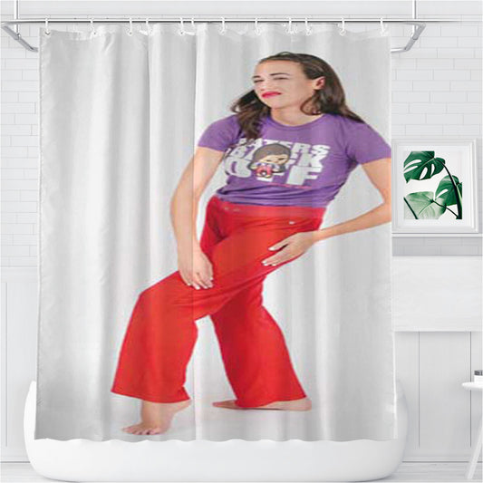 Personalized Miranda Sings Red Pants Shower Curtain Farmhouse Bathroom Decor