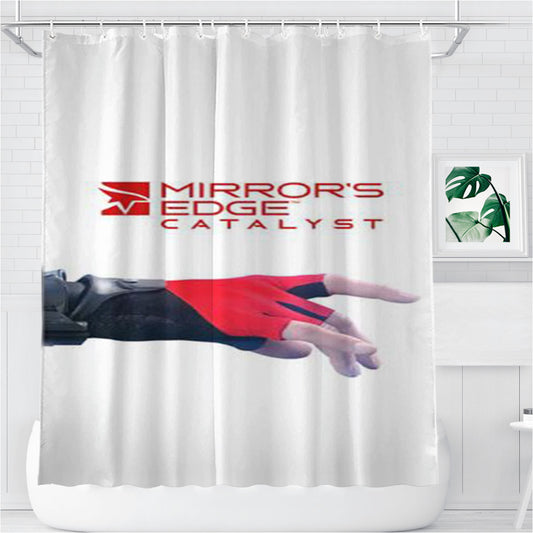 Mirors Edge Catalyst Bathroom Shower Curtain Fabric Waterproof | 66 X 72 Inch