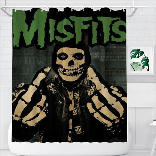 Misfits Bathroom Shower Curtain Fabric Waterproof | 66 X 72 Inch