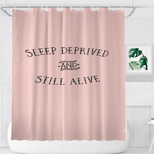 Personalized Mombie Zombie Lover Horror Pink Shower Curtain Farmhouse Bathroom Decor