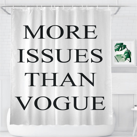Personalized More Issues Than Vogue Shower Curtain Farmhouse Bathroom Decor