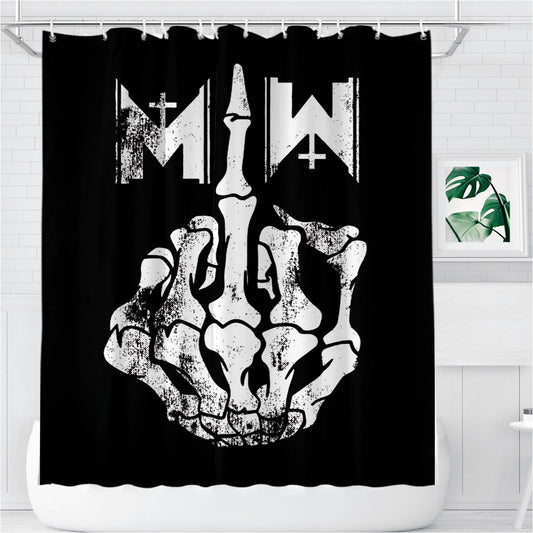 Personalized Motionless In White Shower Curtain Farmhouse Bathroom Decor