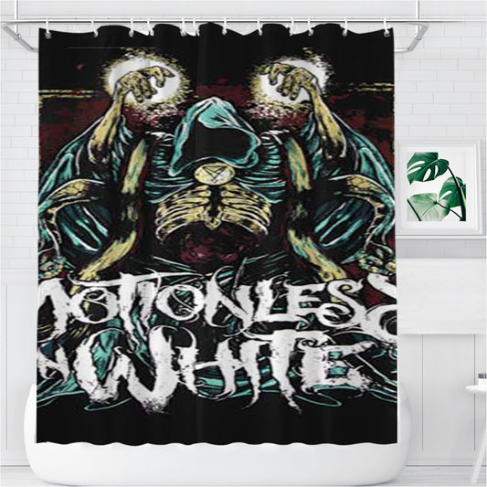Personalized Motionless In White Wizard Shower Curtain Farmhouse Bathroom Decor