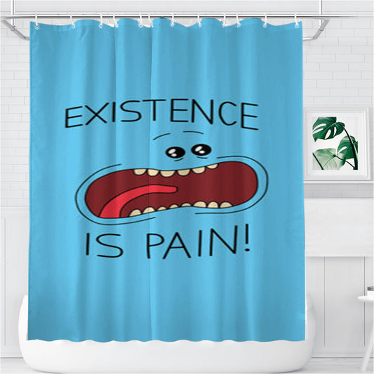 Personalized Mr Meeseeks Shower Curtain Farmhouse Bathroom Decor