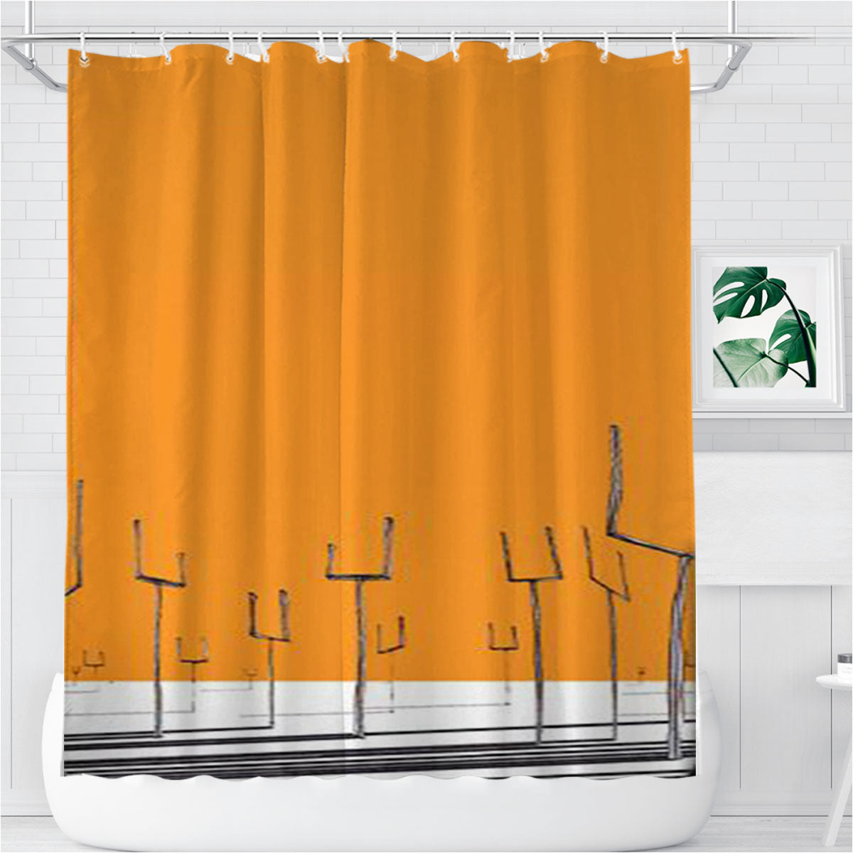 Music Muse Cover Album Bathroom Shower Curtain Fabric Waterproof | 66 X 72 Inch