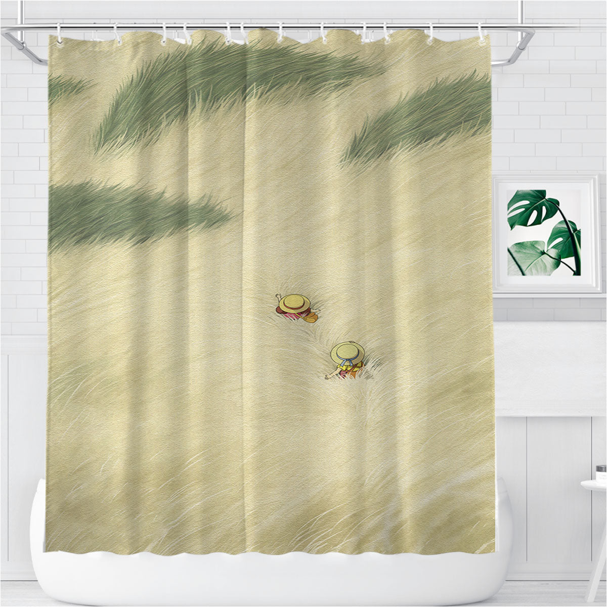 My Neighbor Totoro Bathroom Shower Curtain Fabric Waterproof | 66 X 72 Inch