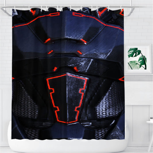 Personalized N7 Mass Effect Armor Shower Curtain Farmhouse Bathroom Decor