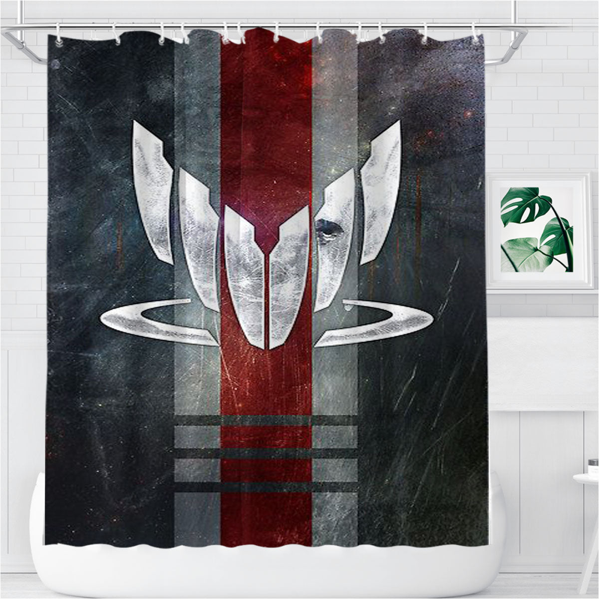 N7 Spectre Ops Logo Bathroom Shower Curtain Fabric Waterproof | 66 X 72 Inch