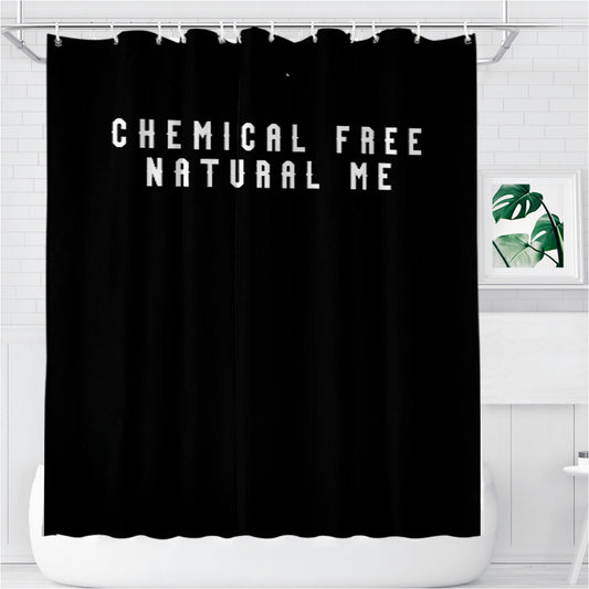 Natural Hair Chemical Free Naturally Me Bathroom Shower Curtain Fabric Waterproof | 66 X 72 Inch