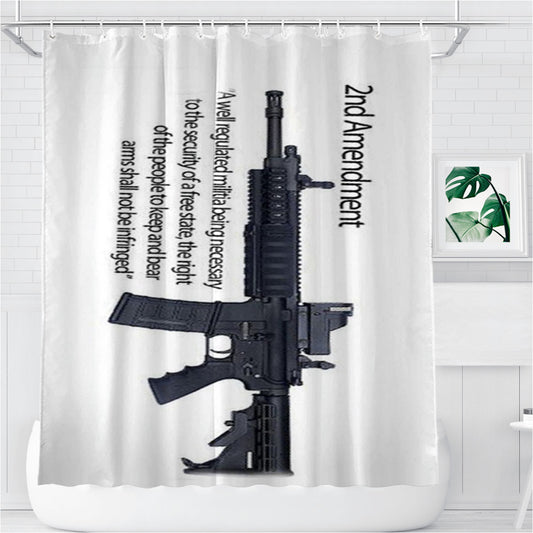 Personalized Nd Amendment Shower Curtain Farmhouse Bathroom Decor