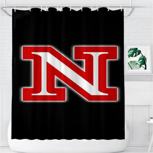 Nebraska Cornhuskers Logo Bathroom Shower Curtain Fabric Waterproof | 66 X 72 Inch