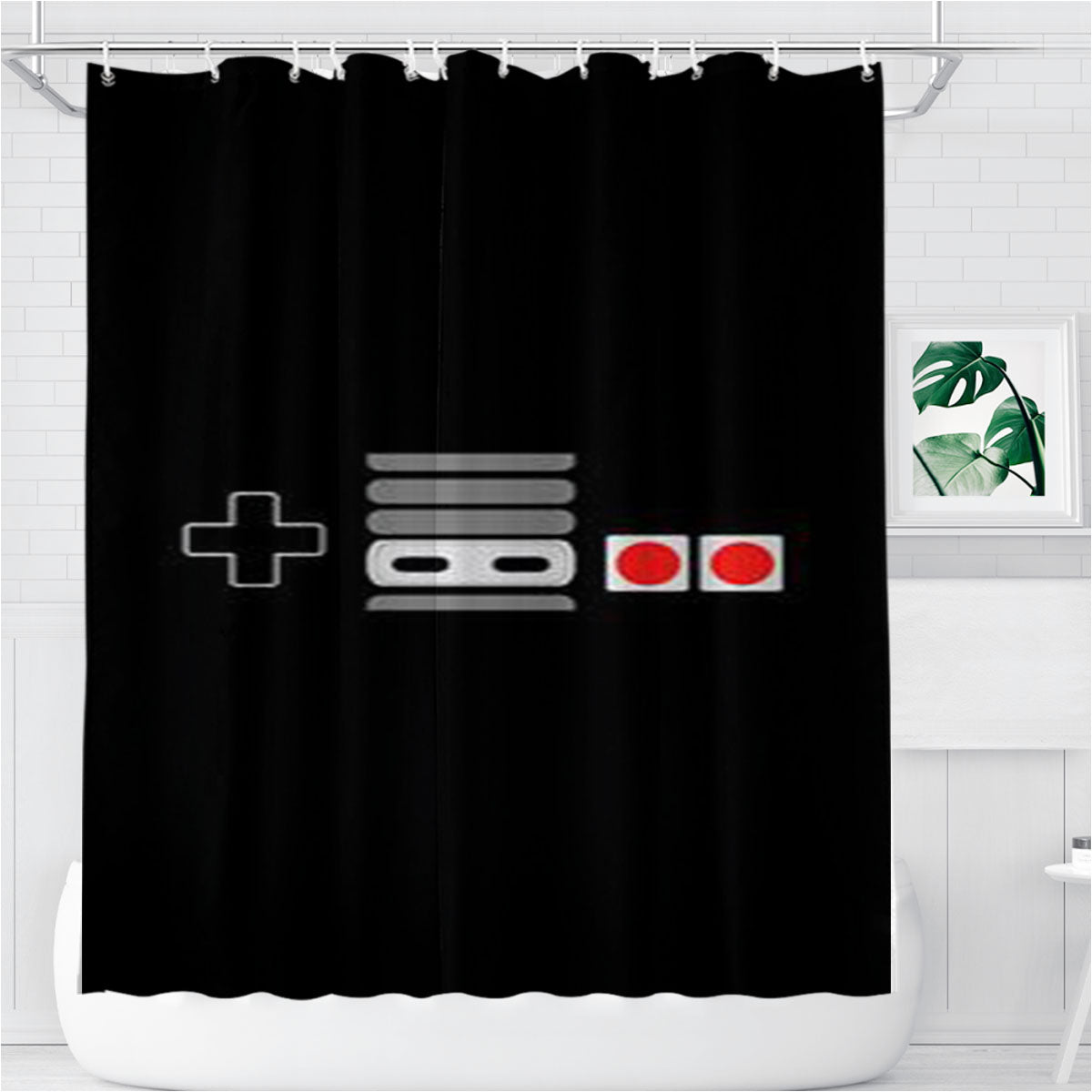 Nes Bathroom Shower Curtain Fabric Waterproof | 66 X 72 Inch