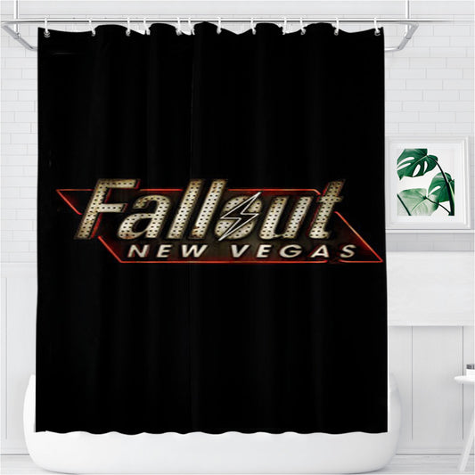 Personalized New Fallout 4 Logo Shower Curtain Farmhouse Bathroom Decor