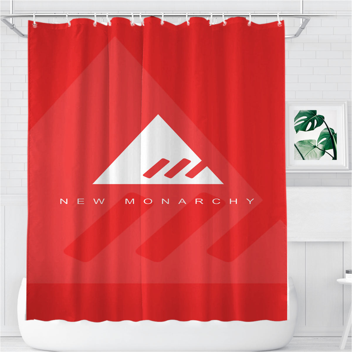 New Monarchy Destiny Logo Bathroom Shower Curtain Fabric Waterproof | 66 X 72 Inch