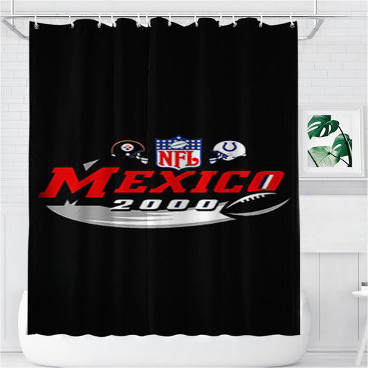 Personalized Nfl Mexico 000 Bla Shower Curtain Farmhouse Bathroom Decor