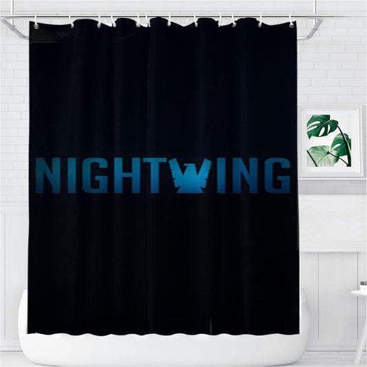 Personalized Nightwing Dc Shower Curtain Farmhouse Bathroom Decor