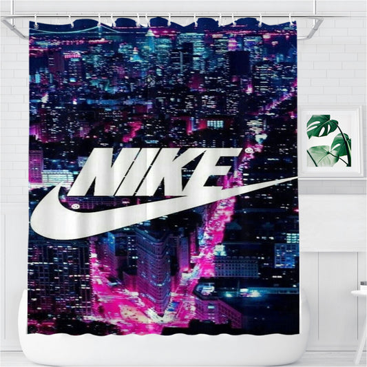 Personalized Nike Shower Curtain Farmhouse Bathroom Decor