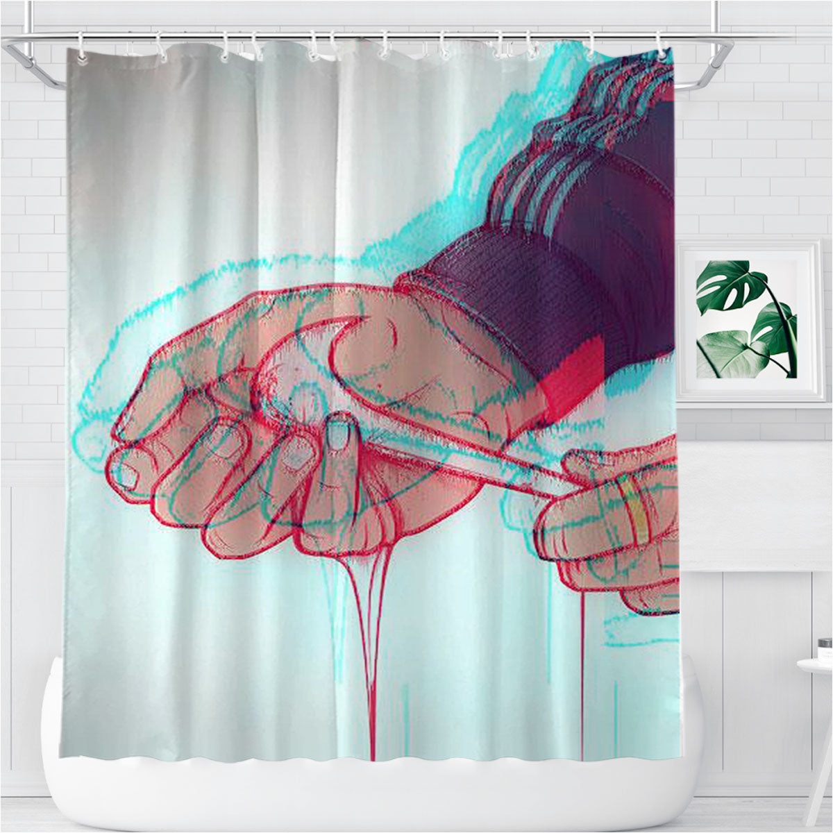 Nike Aesthetic Bathroom Shower Curtain Fabric Waterproof | 66 X 72 Inch