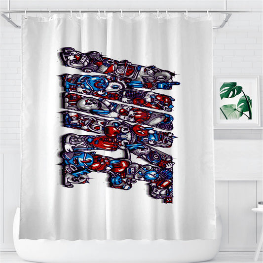 Personalized Nike Artisti Grafici Shower Curtain Farmhouse Bathroom Decor