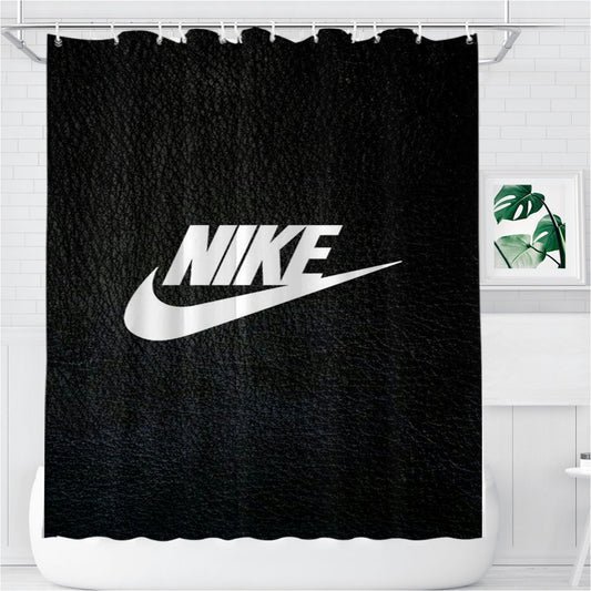 Nike Carbon Art Bathroom Shower Curtain Fabric Waterproof | 66 X 72 Inch