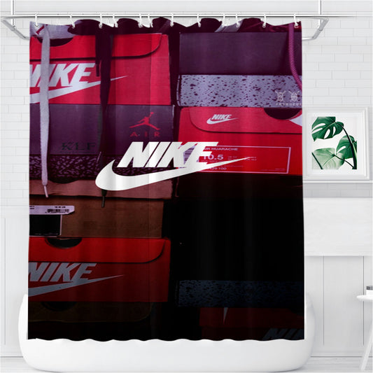 Nike Colorfull Bathroom Shower Curtain Fabric Waterproof | 66 X 72 Inch