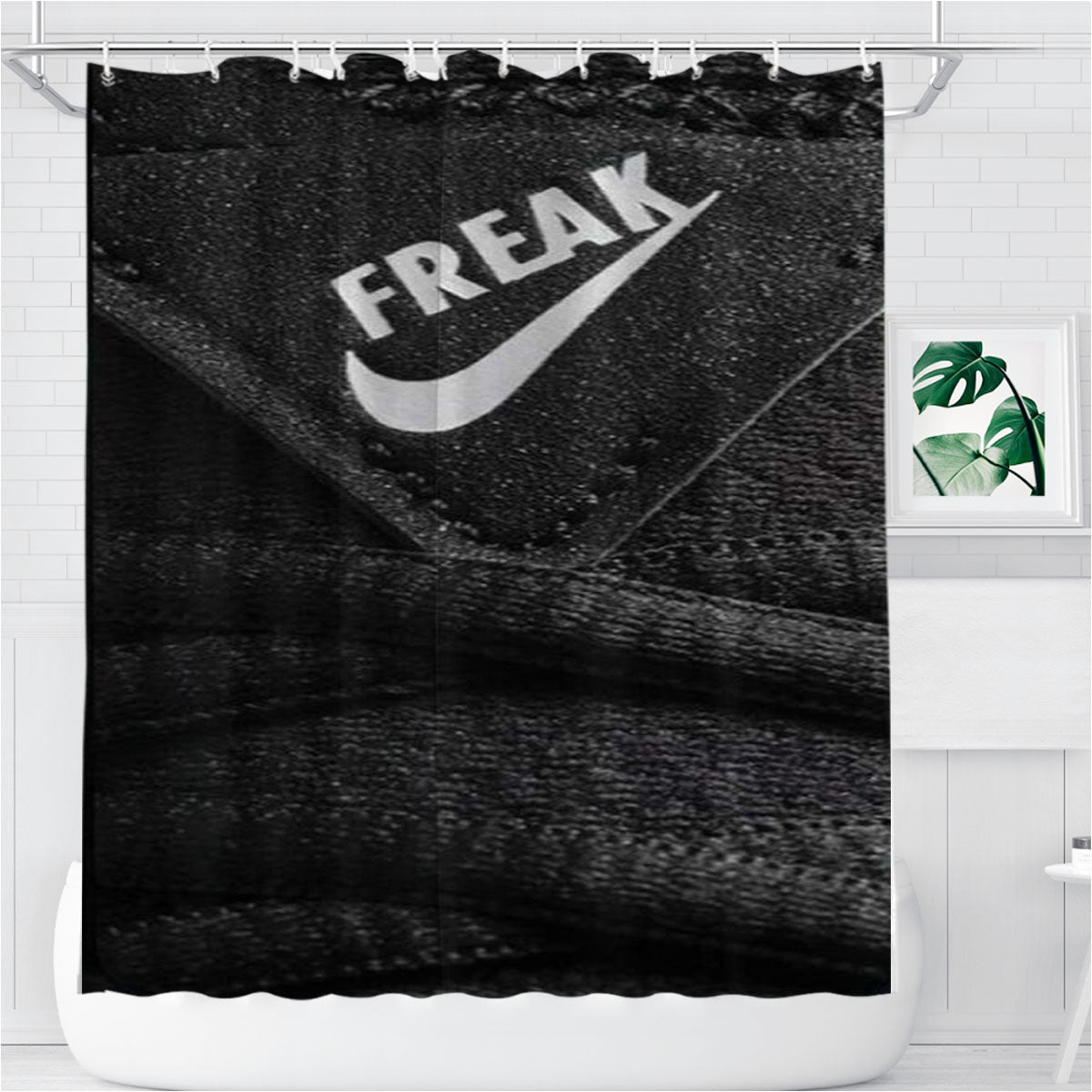 Nike Greek Freak Giannis Antetokounmpo Bathroom Shower Curtain Fabric Waterproof | 66 X 72 Inch
