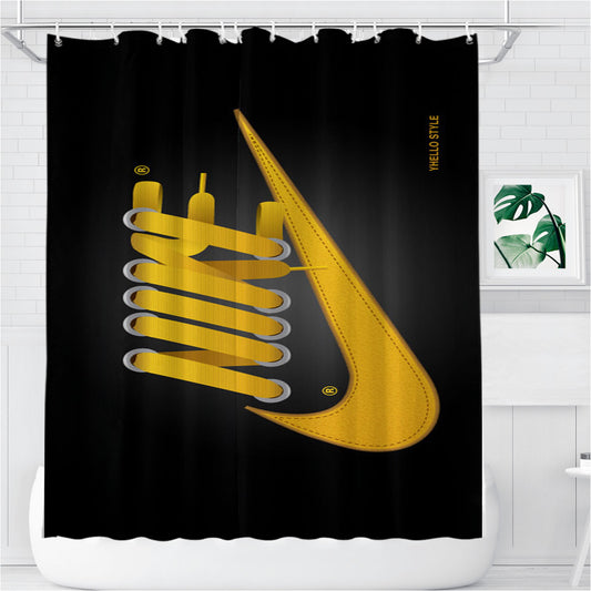 Nike Laces Hugo Silva Bathroom Shower Curtain Fabric Waterproof | 66 X 72 Inch