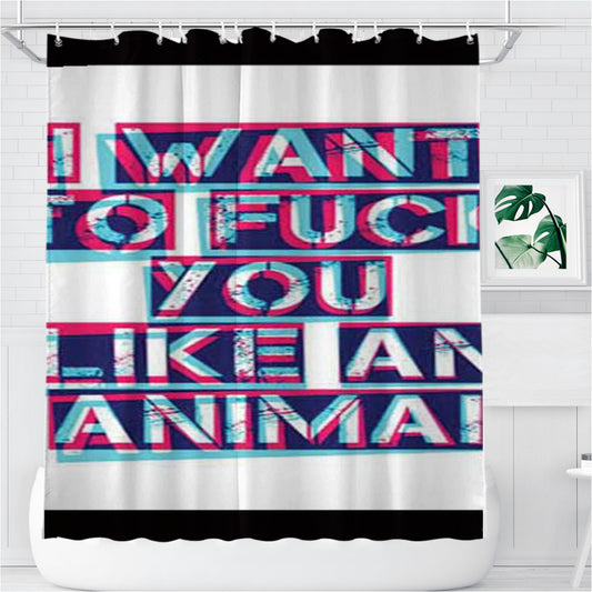 Personalized Nine Inch Nails Closer Lyrics Shower Curtain Farmhouse Bathroom Decor