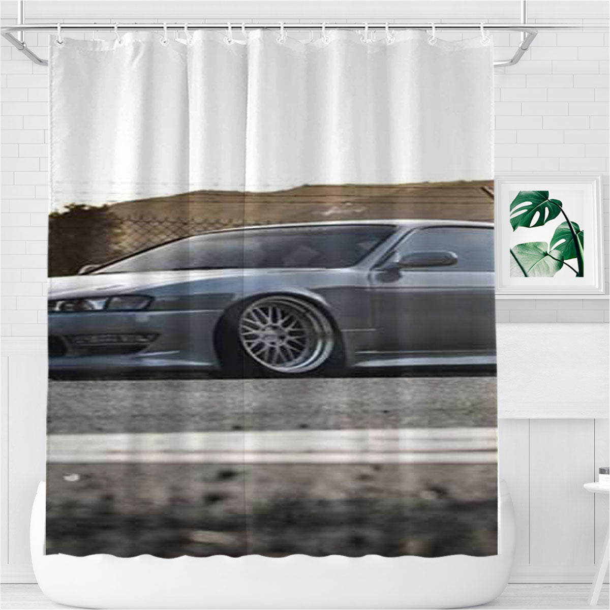 Nissan 40Sx On Ro Bathroom Shower Curtain Fabric Waterproof | 66 X 72 Inch