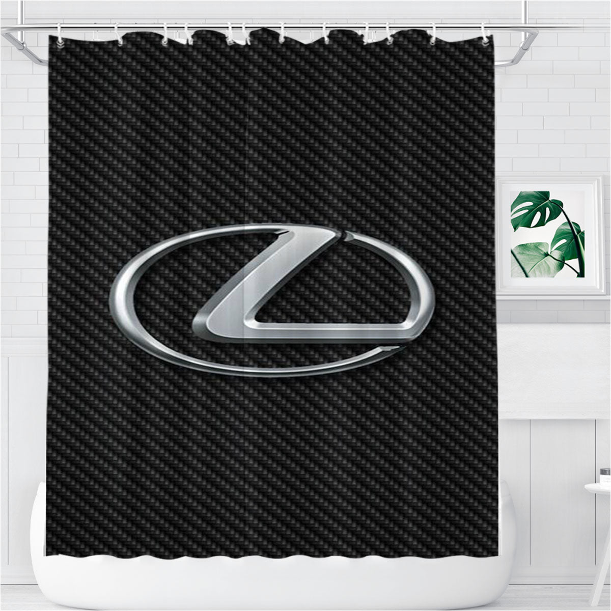 Nissan Z Logo Bathroom Shower Curtain Fabric Waterproof | 66 X 72 Inch