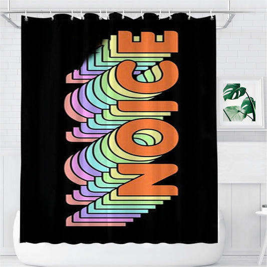 Noice - B99 Bathroom Shower Curtain Fabric Waterproof
