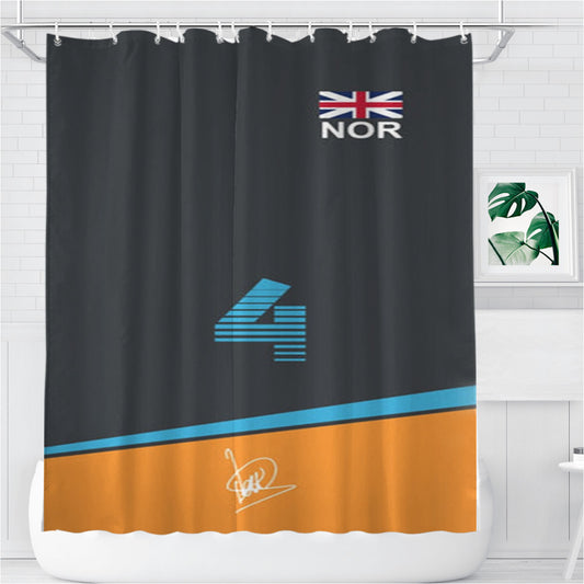 Norris - F1 Bathroom Shower Curtain Fabric Waterproof