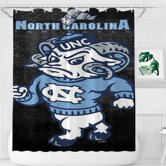 North Carolina Tar Heels New Bathroom Shower Curtain Fabric Waterproof