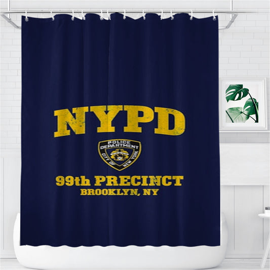 Nypd - B99 Bathroom Shower Curtain Fabric Waterproof