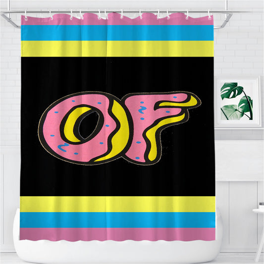 Personalized Odd Future Doughnuts Golf Wang Shower Curtain Farmhouse Bathroom Decor