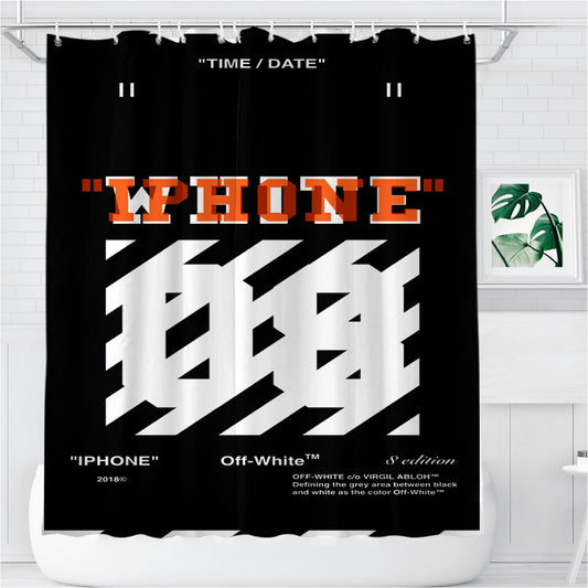 Personalized Off White 08 Shower Curtain Farmhouse Bathroom Decor