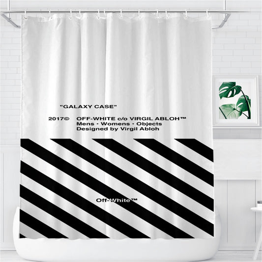 Personalized Off White 2 Shower Curtain Farmhouse Bathroom Decor