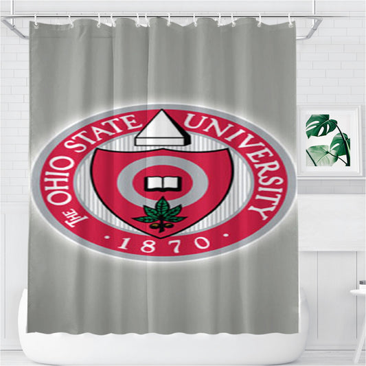 Ohio State University 1870 Bathroom Shower Curtain Fabric Waterproof | 66 X 72 Inch