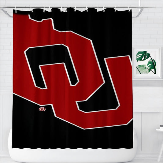 Oklahoma Sooners 2 Aa Bathroom Shower Curtain Fabric Waterproof